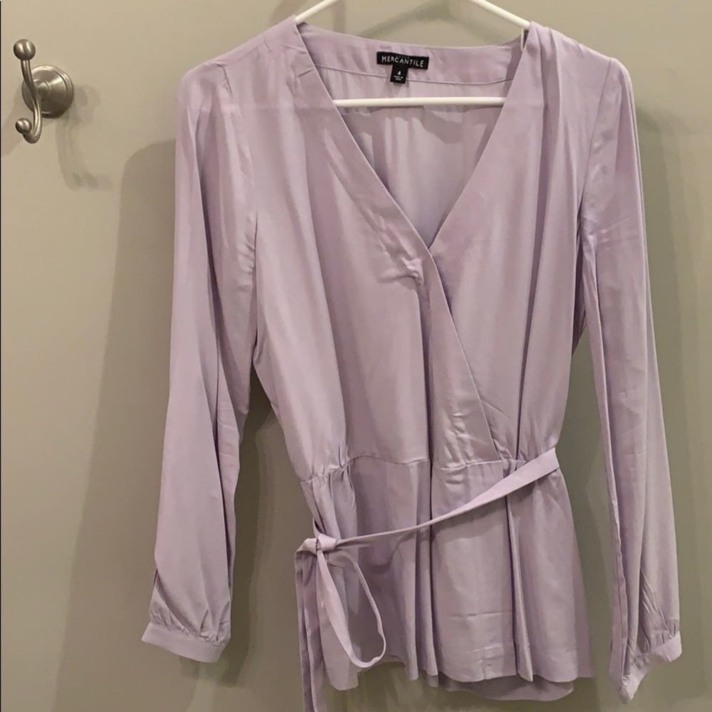 J Crew Lavender Blouse